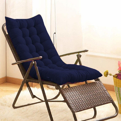 AG's Active Luxury Microfibre Solid Chair Pad Pack of 1(Blue)