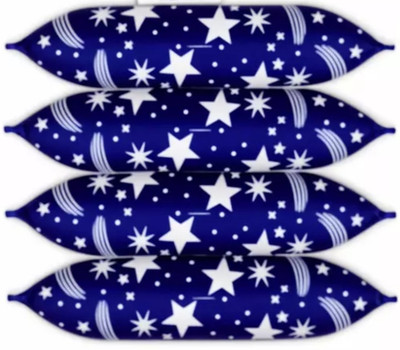 YPOLOIPO LUXURY Polyester Fibre Solid Sleeping Pillow Pack of 4(Blue)