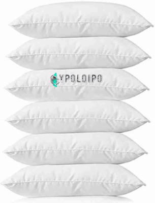GUNVAR INDIA PRIVATE LIMITED LUXURY Polyester Fibre Solid Sleeping Pillow Pack of 6(White)