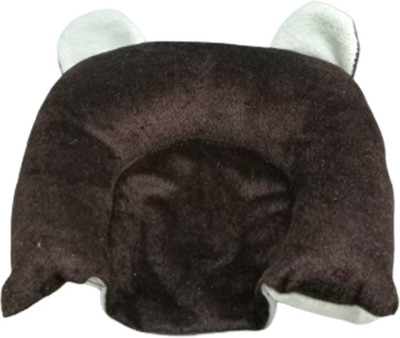 KP care Cotton Solid Baby Pillow Pack of 1(Brown)
