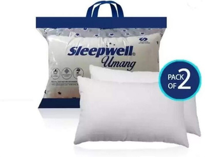 Sleepwell Pillow Set || Comfort And Support Pillow Microfibre Solid Sleeping Pillow Pack of 1(White)