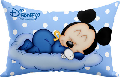 KUBER INDUSTRIES Microfibre Toons & Characters Baby Pillow Pack of 1(Blue)