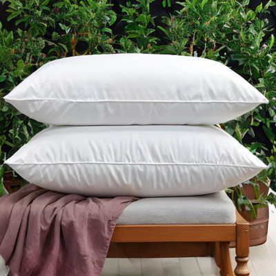 Urmila Creation Microfibre Sleeping Pillow Pack of 2 Solid LUXURY(White)