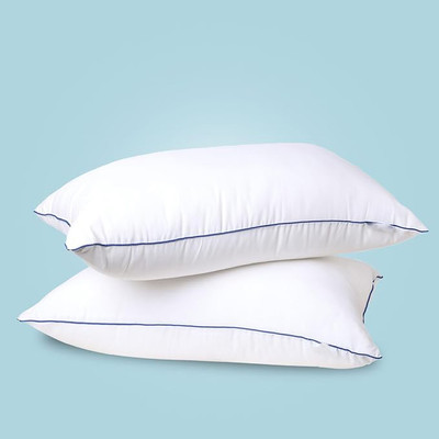 SIROKI BOND Luxury Microfibre Solid Orthopaedic Pillow Pack of 2(White)
