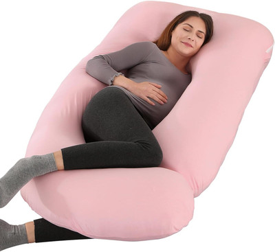 Mojo Mojo Premium series Polyester Fibre Solid Pregnancy Pillow Pack of 1(Pink)