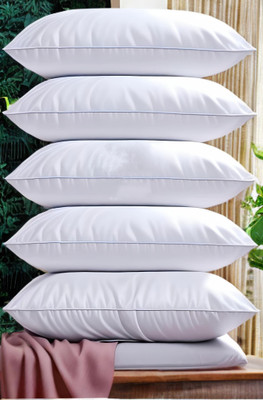 EIRINI LUXURY Microfibre Solid Sleeping Pillow Pack of 5(White)