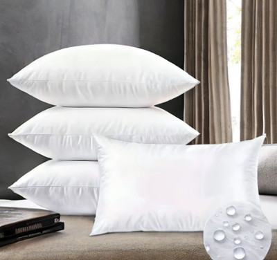 EIRINI Microfibre Sleeping Pillow Pack of 4 Solid LUXURY(White)