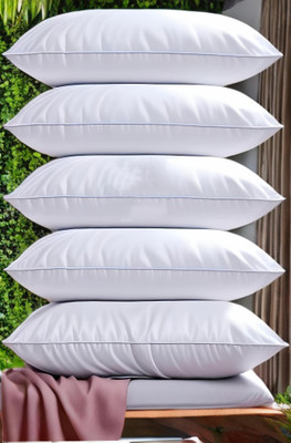 EIRINI Microfibre Sleeping Pillow Pack of 5 Solid LUXURY(White)