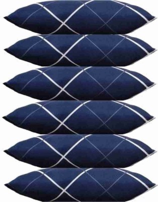 GUNVAR INDIA PRIVATE LIMITED LUXURY Polyester Fibre Solid Sleeping Pillow Pack of 6(Blue)