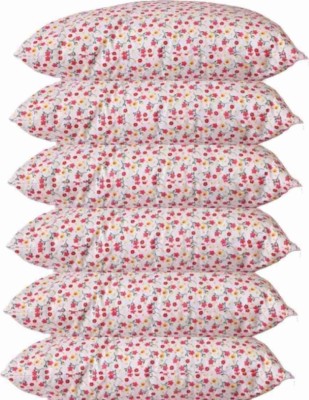 Gini Group Polyester Fibre Floral Sleeping Pillow Pack of 6(Multicolor)