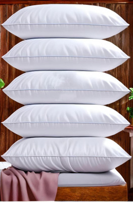 EIRINI Microfibre Sleeping Pillow Pack of 5 Solid LUXURY(White)