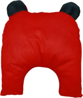 KP care Cotton Solid Baby Pillow Pack of 1(Red)