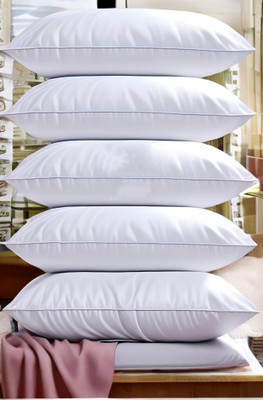GUNVAR INDIA PRIVATE LIMITED LUXURY Polyester Fibre Solid Sleeping Pillow Pack of 5(White)