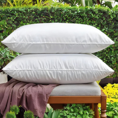 Urmila Creation Microfibre Sleeping Pillow Pack of 2 Solid LUXURY(White)
