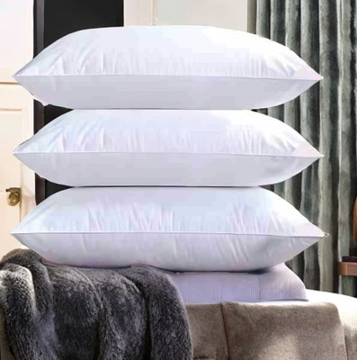 EIRINI LUXURY Microfibre Solid Sleeping Pillow Pack of 3(White)