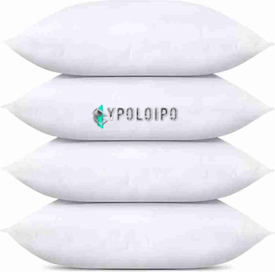 GUNVAR INDIA PRIVATE LIMITED LUXURY Polyester Fibre Abstract Sleeping Pillow Pack of 4(White)