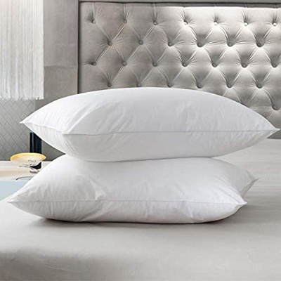 VJSTAR Microfibre Sleeping Pillow Pack of 2 Solid(White)