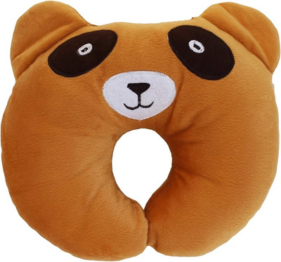 Little Sprout Round Mustard Seeds, Cotton Toons & Characters Baby Pillow Pack of 1(Brown & White)
