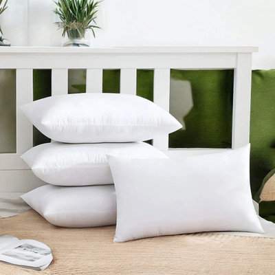 Cozy Palace Memory Foam Solid Sleeping Pillow Pack of 4(White)