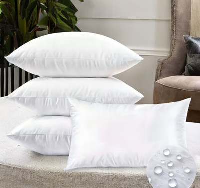 Urmila Creation Microfibre Sleeping Pillow Pack of 4 Solid LUXURY(White)