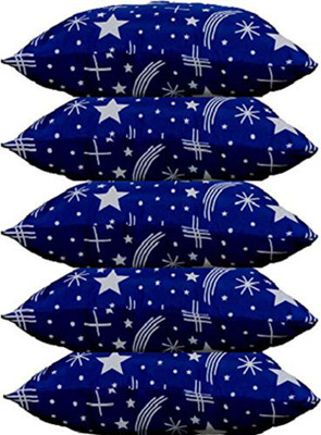 GUNVAR INDIA PRIVATE LIMITED LUXURY Polyester Fibre Solid Sleeping Pillow Pack of 5(Blue)