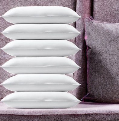 EIRINI LUXURY Microfibre Solid Sleeping Pillow Pack of 6(White)