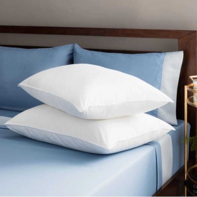 YPOLOIPO LUXURY Polyester Fibre Solid Sleeping Pillow Pack of 2(White)