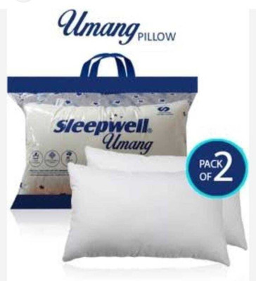 Sleepwell Set | Comfort And Support Microfibre Solid Sleeping Pillow Pack of 2(White)