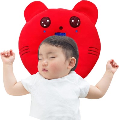Kotton Candy New Born Baby, Ideal for Round Head Shaping for 0 to 24 Months Polyester Fibre Animals Baby Pillow Pack of 1(Red Panda)
