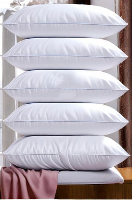 Urmila Creation Microfibre Sleeping Pillow Pack of 5 Solid LUXURY(White)