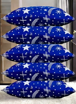 GUNVAR INDIA PRIVATE LIMITED LUXURY Polyester Fibre Solid Sleeping Pillow Pack of 5(Blue)