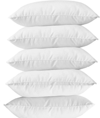 GUNVAR INDIA PRIVATE LIMITED LUXURY Polyester Fibre Solid Sleeping Pillow Pack of 5(White)