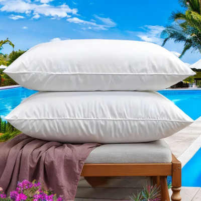 Urmila Creation Microfibre Sleeping Pillow Pack of 2 Solid LUXURY(White)