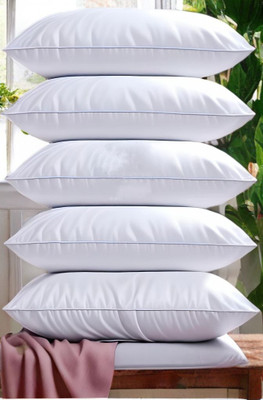 EIRINI Microfibre Sleeping Pillow Pack of 5 Solid LUXURY(White)