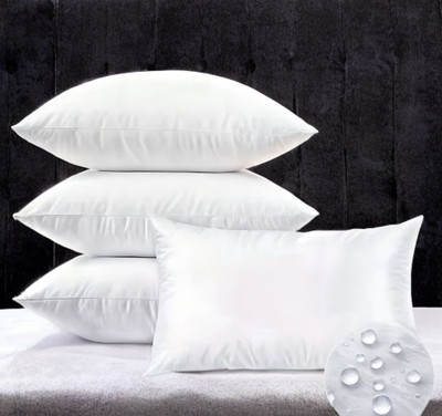 EIRINI Microfibre Sleeping Pillow Pack of 4 Solid LUXURY(White)