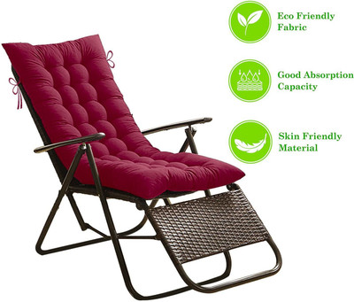 AG's Active Microfibre Solid Chair Pad Pack of 1(Red)