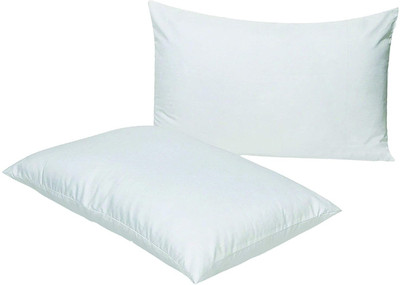 LIPONOS LUXURY Polyester Fibre Solid Sleeping Pillow Pack of 2(White)