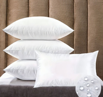 GUNVAR INDIA PRIVATE LIMITED Polyester Fibre Sleeping Pillow Pack of 4 Solid LUXURY(White)