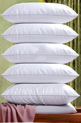 EIRINI Microfibre Sleeping Pillow Pack of 5 Solid LUXURY(White)