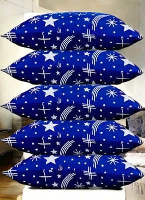 GUNVAR INDIA PRIVATE LIMITED LUXURY Polyester Fibre Solid Sleeping Pillow Pack of 5(Blue)