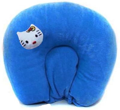 BabeDesk Mustard Seeds Solid Baby Pillow Pack of 1(Light Blue)