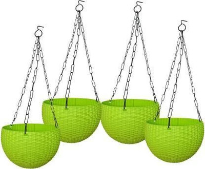 VirajSanchi Plant Container Set(Pack of 4, Plastic)