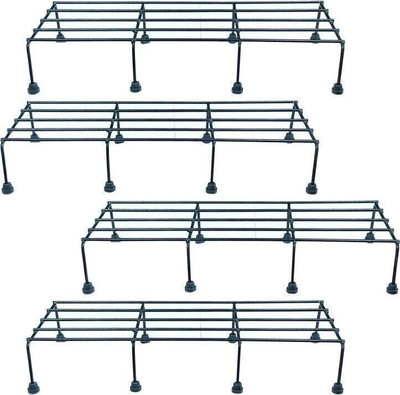 EXORA METALSDEN Flower Container Metal Pot Stand Plant Container Set(Pack of 4, Metal)