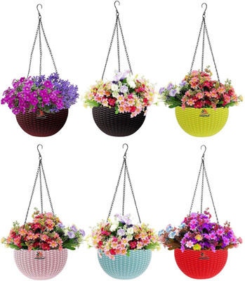 Besttrader Plant Container Set(Pack of 6, Plastic)