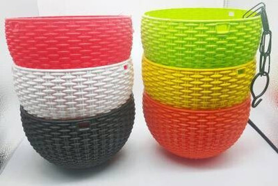 Virajsanchi Enterprises Virajsanchi Plant Container Plant Container Set(Pack of 6, Plastic)