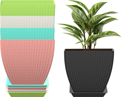 FORWAY Plant Container Set(Pack of 5, Plastic)