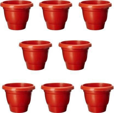 Besttrader Plant Container Set(Pack of 8, Plastic)