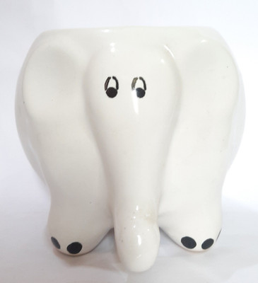 agarwals enterprises WHITE ELEPHANT POT SMALL Plant Container Set(Ceramic)