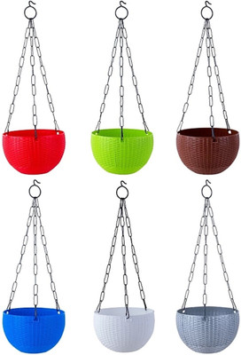 Besttrader Plant Container Set(Pack of 6, Plastic)