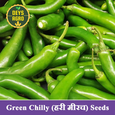 DEYS AGRO ™ chilli seeds f1 hybrid, green mirchi|mirch suryamukhi Hot Jwala, lanka vegetables Seed(43 per packet)